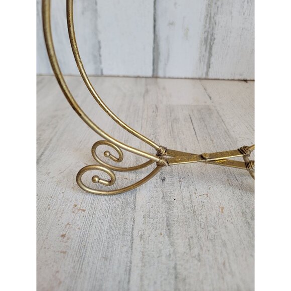 Metal gold hanging ornament center‎ piece unique xmas decor - Picture 2 of 6